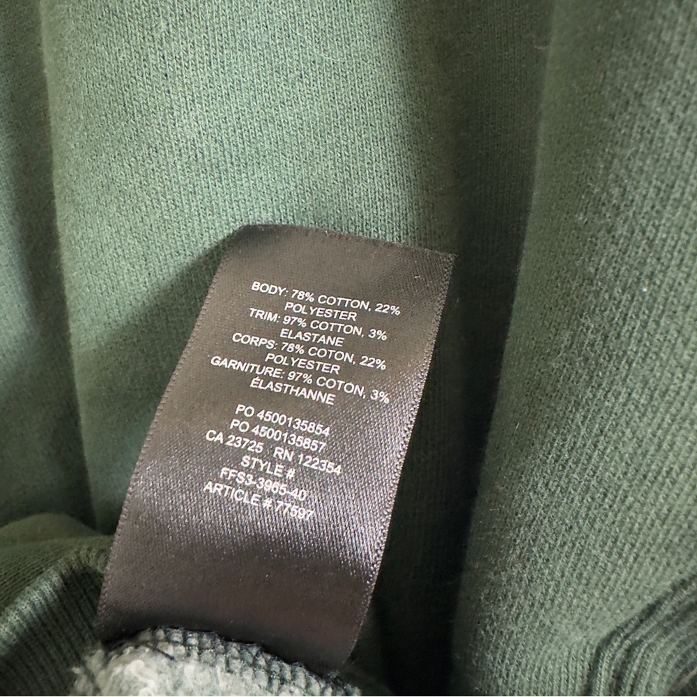 TNA cozy af fleece green crewneck sweatshirt - Picture 5 of 5
